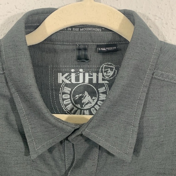 Kuhl Mountain Grown Gray Long Sleeve Gray Button Up Shirt size L - Picture 4 of 13